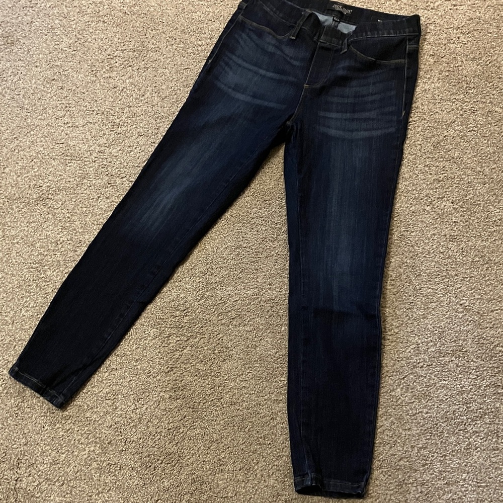 Judy Blue Dark Indigo Skinny Jeans pull on